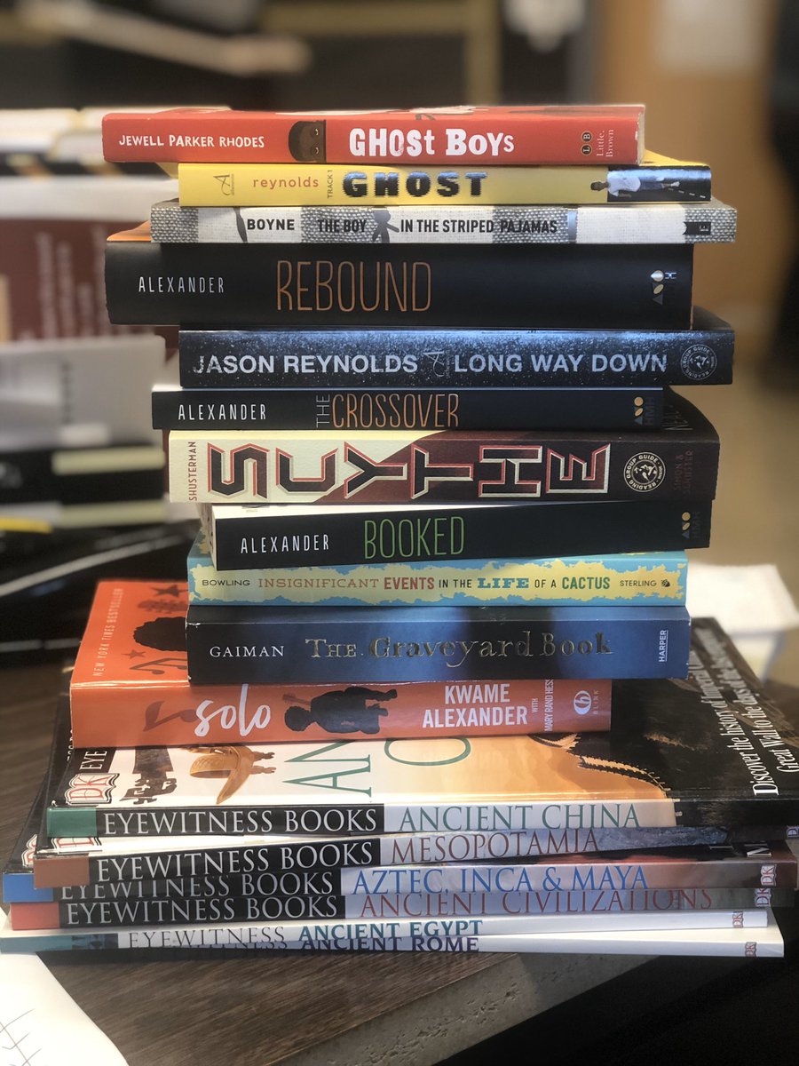 MrsAtallah215's tweet photo. Is there anything better than getting the new books you ordered? So excited for my kids to read these books! #GMSReads #GMSExcellence #ReadersAreLeaders #StrivingReaders https://t.co/itY6TFYDmc