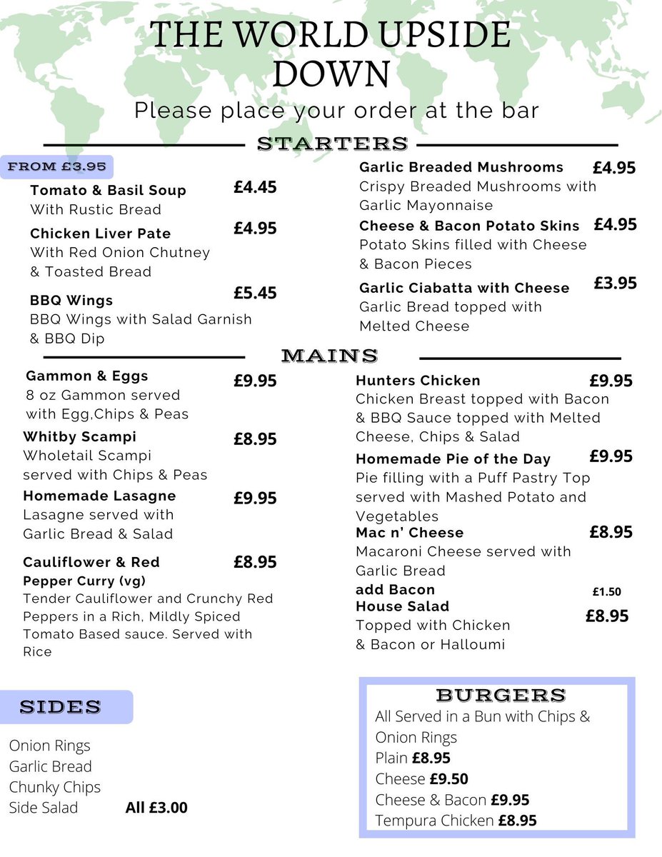 WorldUpside's tweet photo. Great minds drink alike 😉 Have a drink with us tonight!... fancy dinner too?  🍻 🍷 🍔 🍲🍮 

#Raunds #BarFood #ThursdayisthenewFriday #JustOne? https://t.co/wSXz1Jd3gs