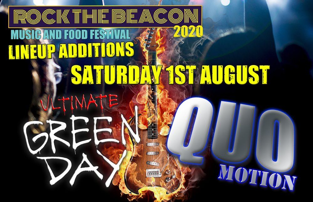 rockthebeacon's tweet photo. 🤘🤘!!LINE-UP ADDITION!! 🤘🤘😎
2 MORE BANDS FOR SATURDAY 1st AUGUST...

Ultimate Green Day - Green Day Tribute Band These guys are awesome. 1 hour set on the afternoon to get the crowd JUMPING
QuoMotion ARE BACK BY DEMAND later in the day. 
#RTB #festival #tribute #jimdavidson https://t.co/vKKegm03RB