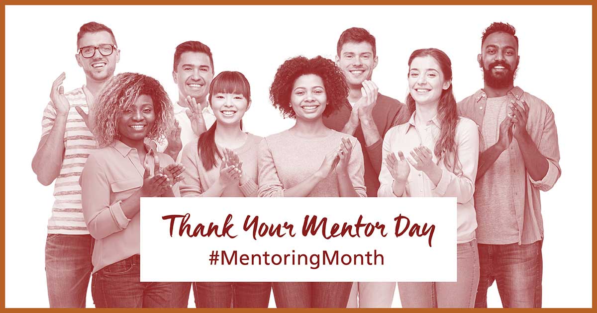 Today is #ThankYourMentor Day—take a few minutes to thank your mentor via social media with a kind message, photo, or video. You can also make a gift to honor your mentor & support mentoring at UMass! 👏💯 #MentoringMonth

▶️Visit UMassAlumni.com/MentoringMonth to get started.