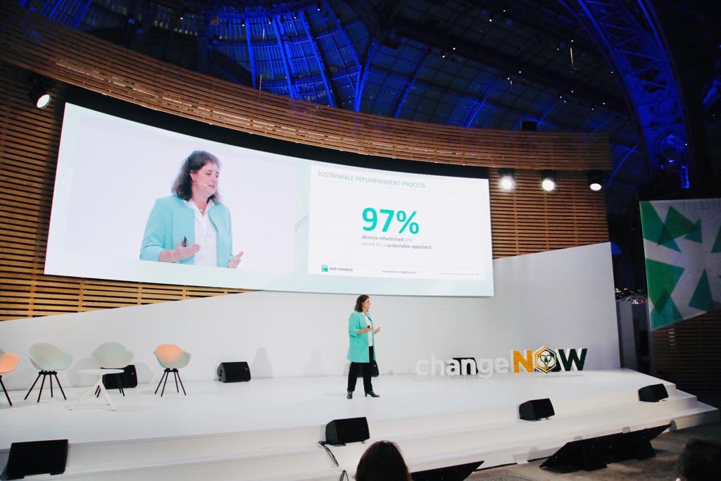 BNPParibas's tweet photo. #ChangeNOW2020 

#Sustainability is a growing factor in IT planning, with 15% of organisations saying it is a consideration today, and a further 67% say they intend to integrate sustainability into their IT plans within the next two years https://t.co/ukAur9S8s7