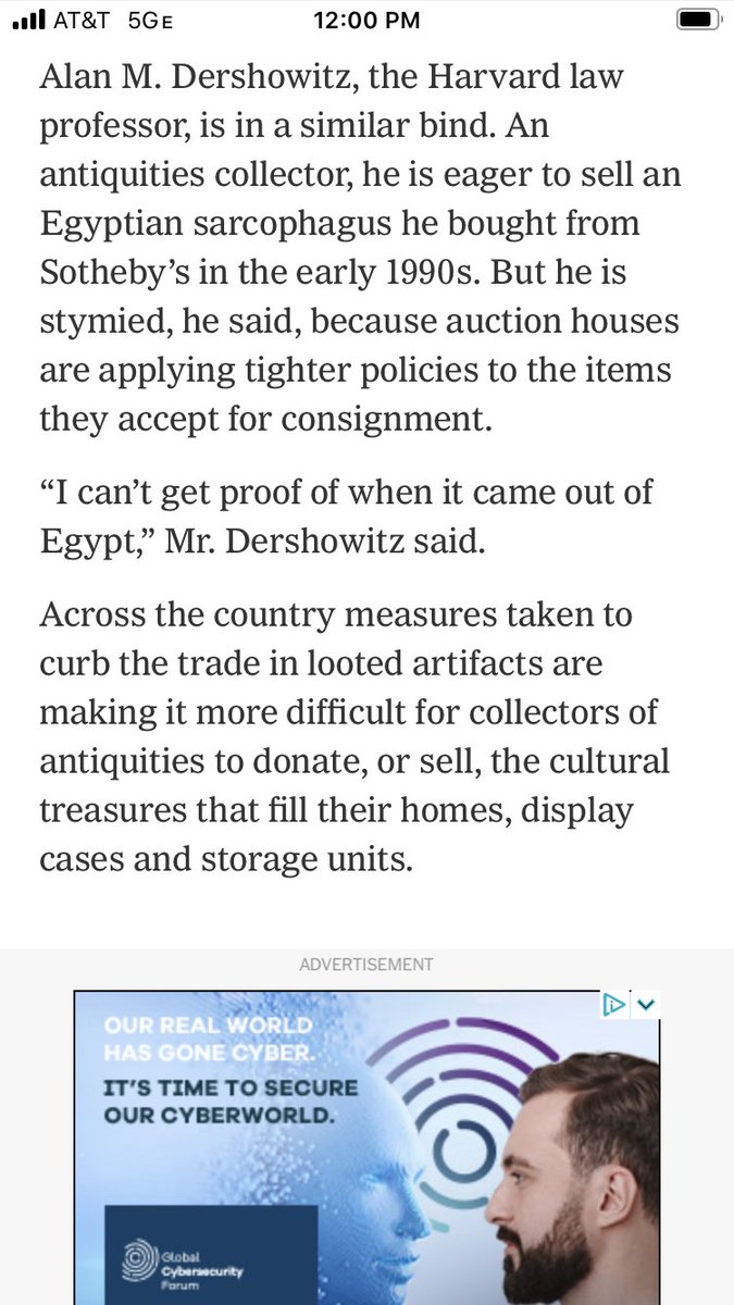 So, yeah, don’t buy antiquities without paperwork! You’re either getting looted objects or fakes, and museums shouldn’t accept either of them. Here are screenshots of the Times article. (Also check out that “ancient” “Chinese” “horse”.)