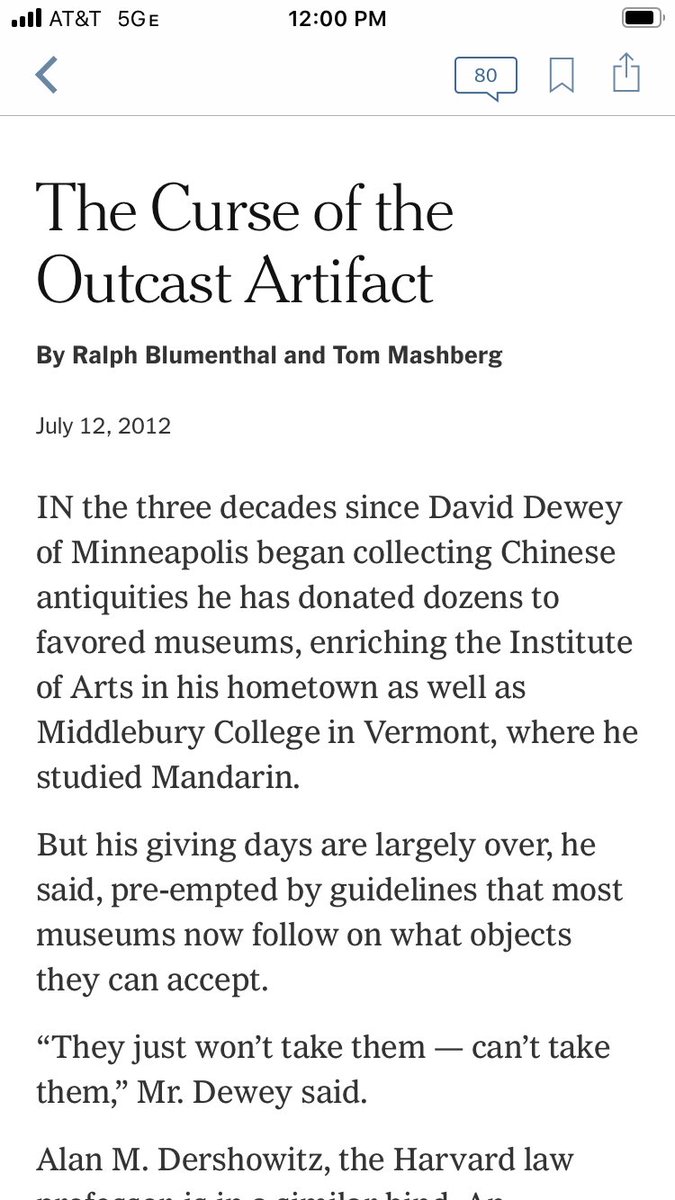 So, yeah, don’t buy antiquities without paperwork! You’re either getting looted objects or fakes, and museums shouldn’t accept either of them. Here are screenshots of the Times article. (Also check out that “ancient” “Chinese” “horse”.)