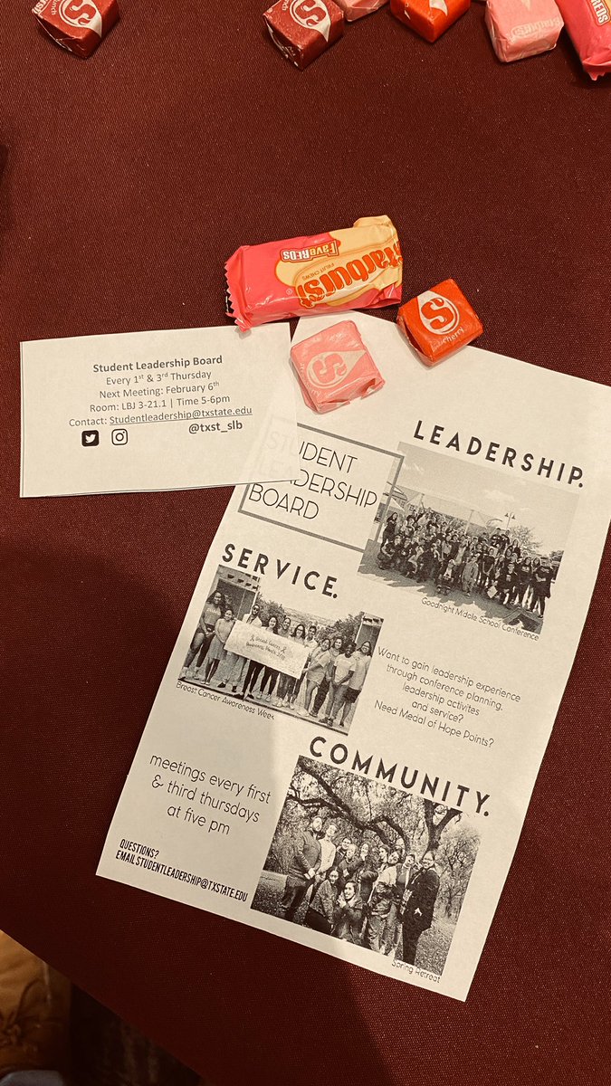 TXST Student Leadership Board tweet media