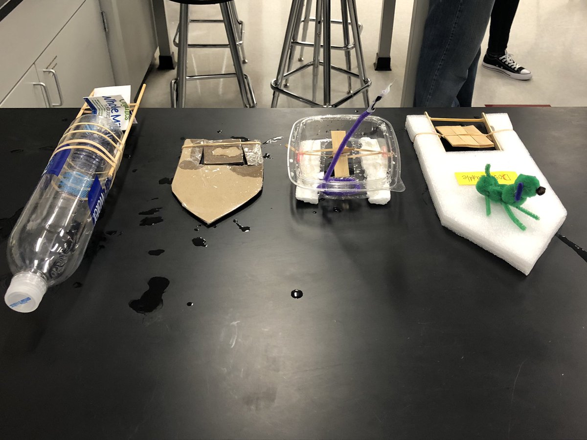 MagSciGal's tweet photo. Paddle-powered boats brought some excitement to our STEM session. @DResScience @Region4Science https://t.co/k7ch99zr2d
