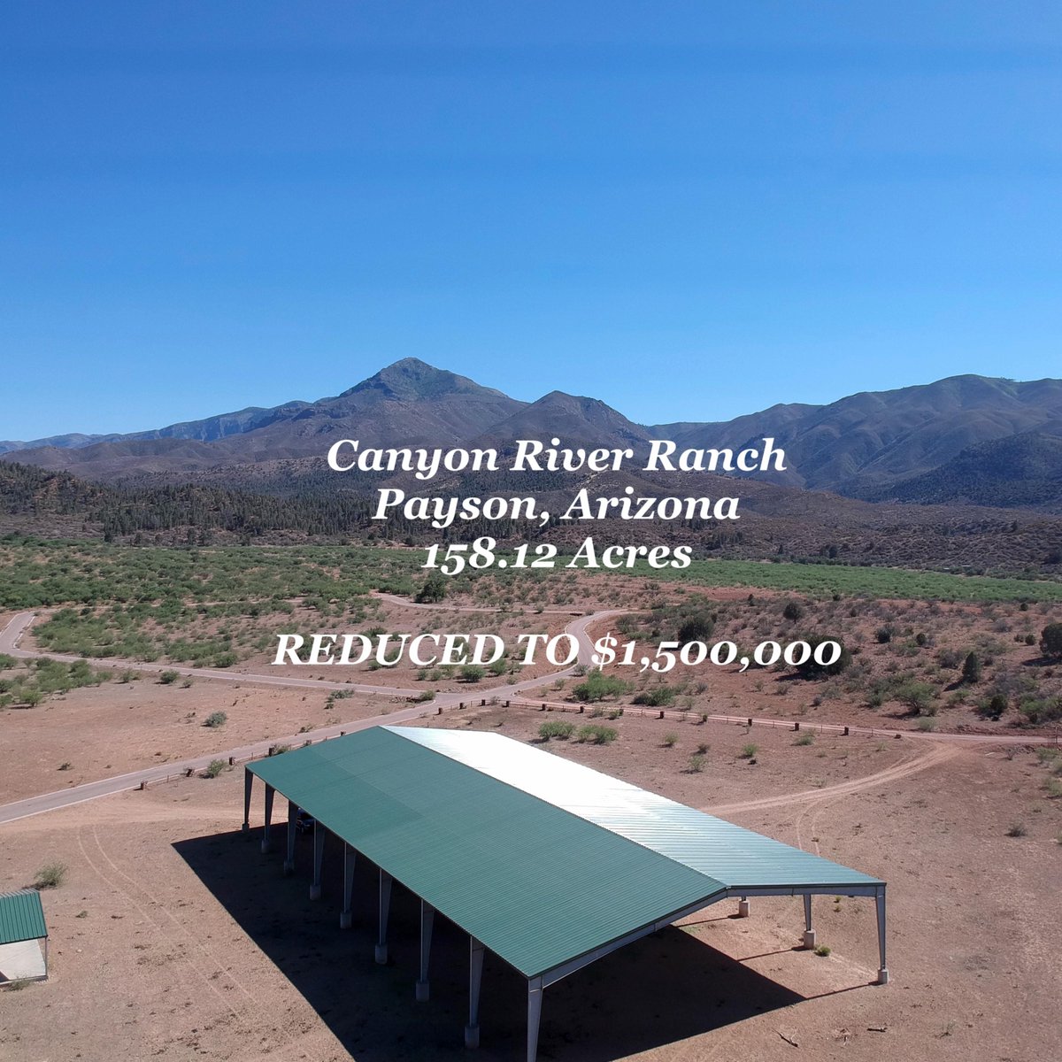 ranchreaz's tweet photo. HUGE $ REDUCTIONS 158 AC. PAYSON &amp; 169 AC. TOPOCK - https://t.co/35UxRgUWVW https://t.co/YWQWc2eVvf