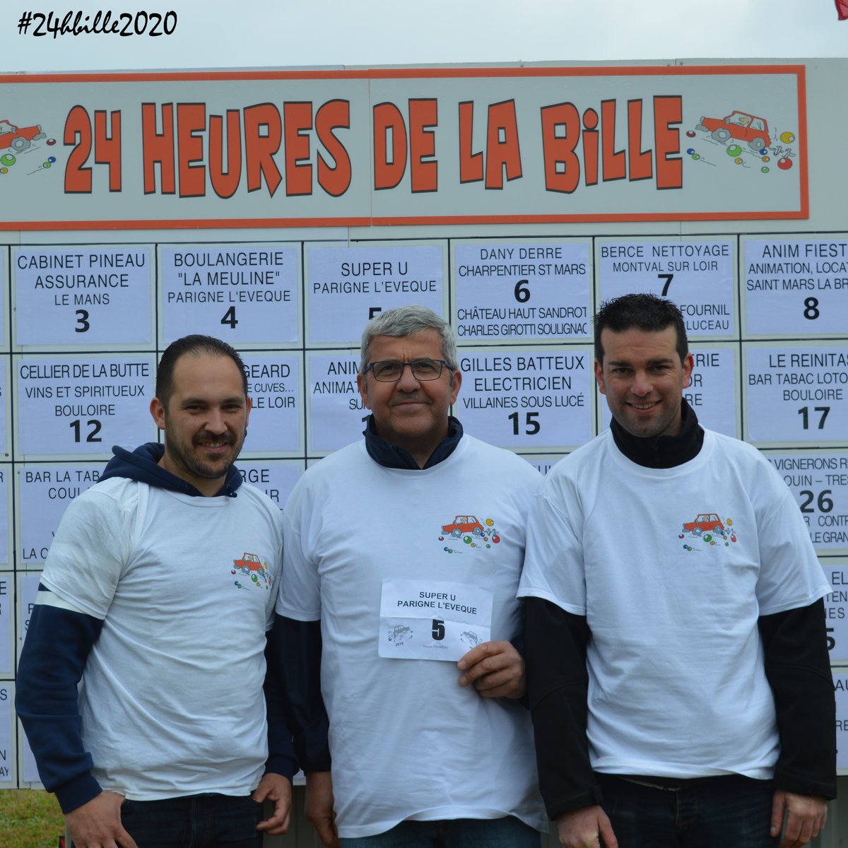 24hdelabille72's tweet photo. ✅ Une victoire cette année pour l’équipe du Super U Parigné l'Evêque ? Réponse dans 107 jours ! Jimmy, Pascal, Allan : Bienvenue !

#24hbille2020 #Sarthe 🇫🇷 https://t.co/fyH2OD44CA