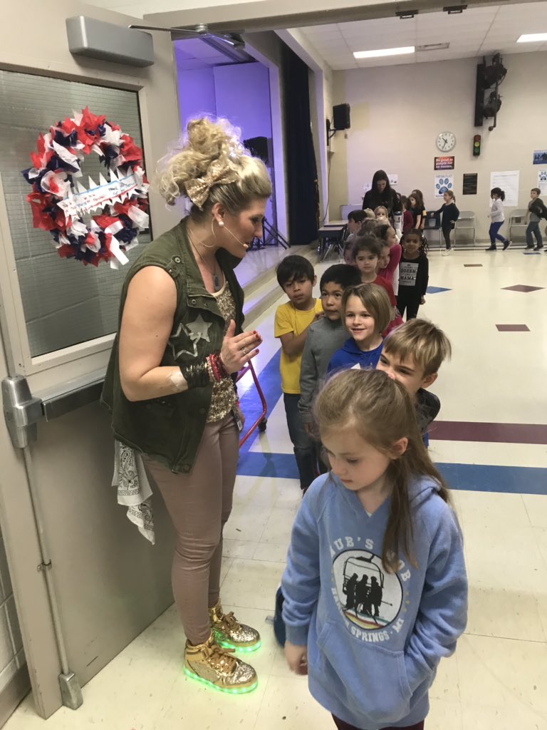 We had a great time at the Jump with Jill Assembly today! We rocked out learning about Healthy Habits. <a href="/KurtzElementary/">Paws the Cougar</a>