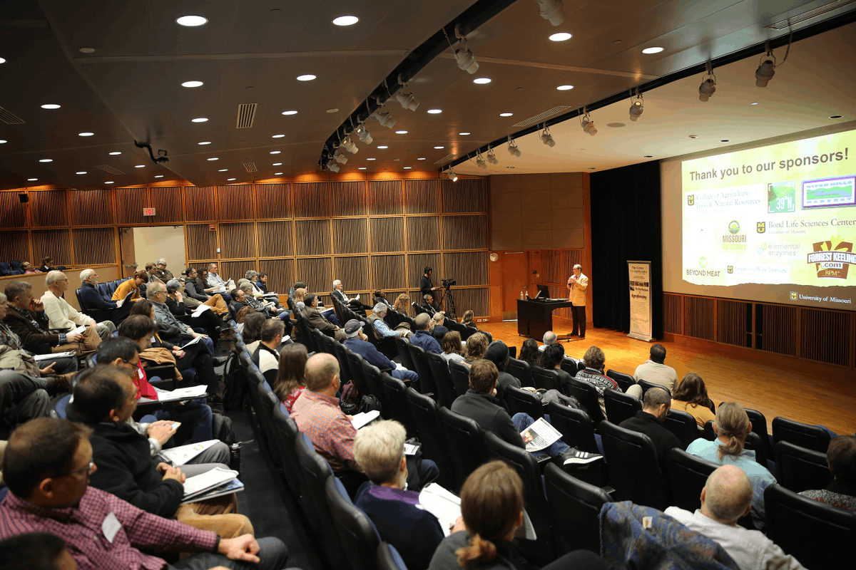 Shot of audience at symposium