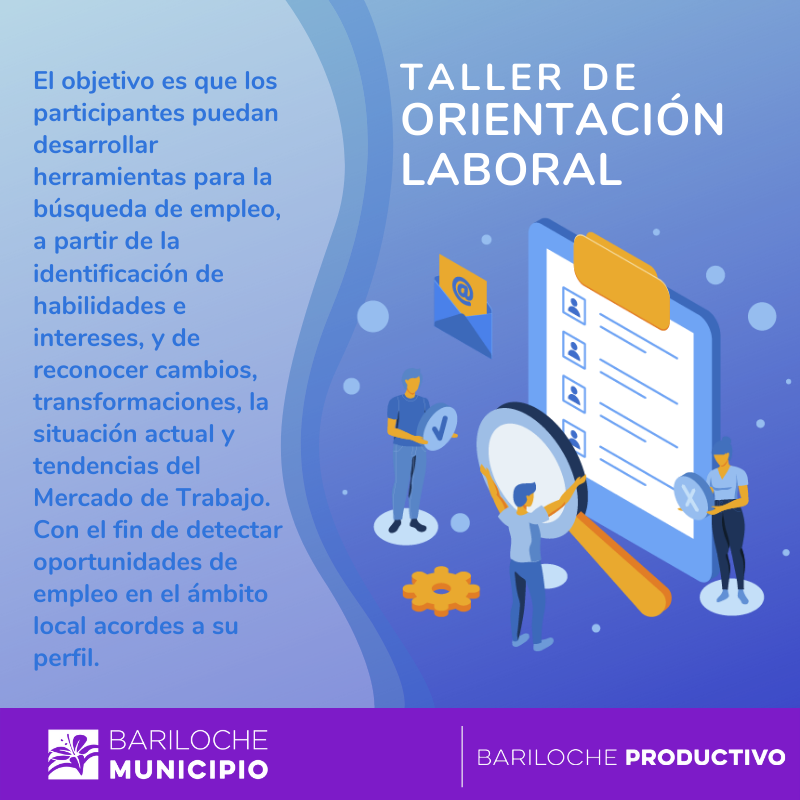 ✅TALLER DE ORIENTACIÓN LABORAL

#EneroDT2020
#DT20
#OLDT #Barilocheproductivo #Bariloche