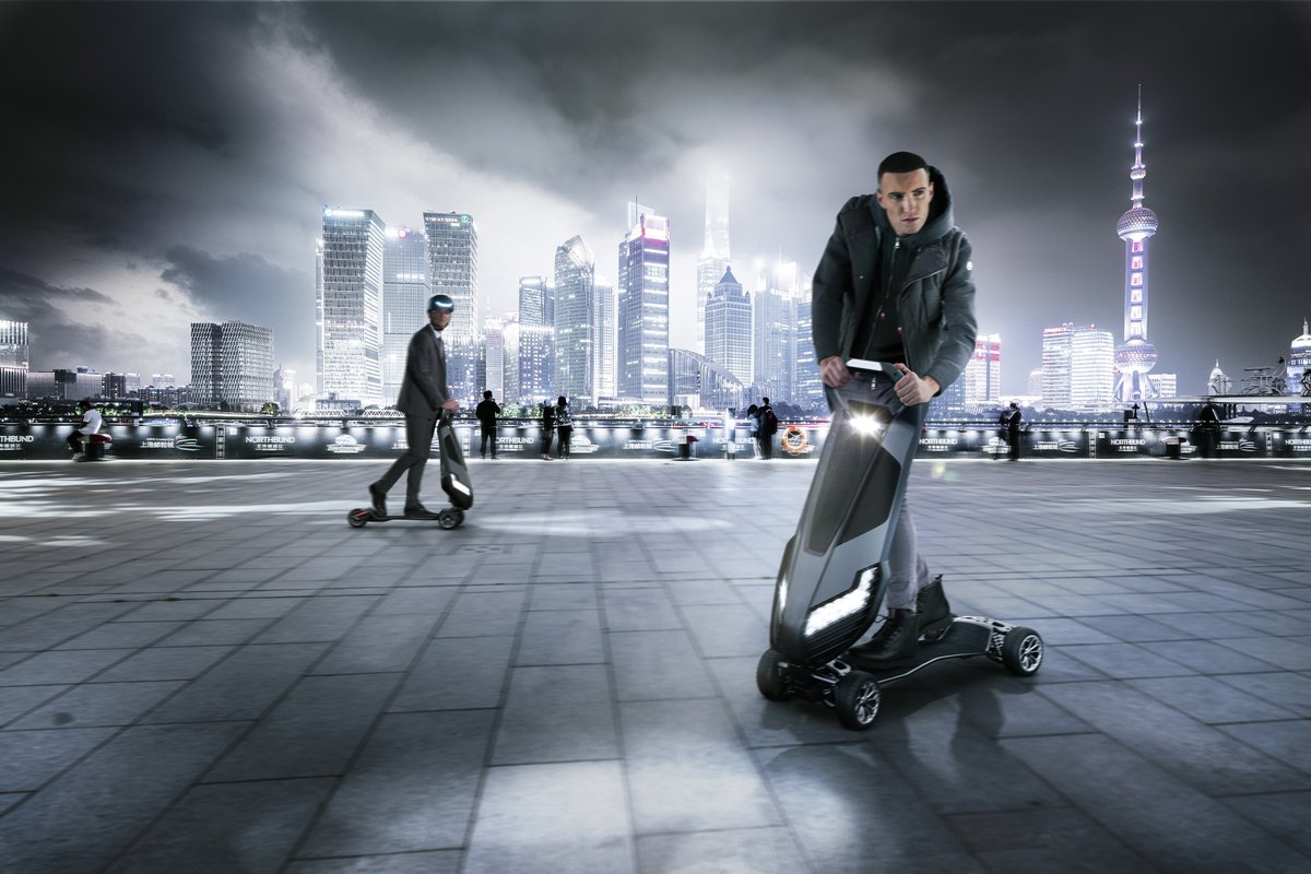 Man &amp; Machine in perfect harmony.

3 and 4 Wheel Dragonfly’s are available to pre-order now - ow.ly/cX3D50y3Wcy

#FlyYourOwnPath #hyperscooter #micromobility #futuretech #technews