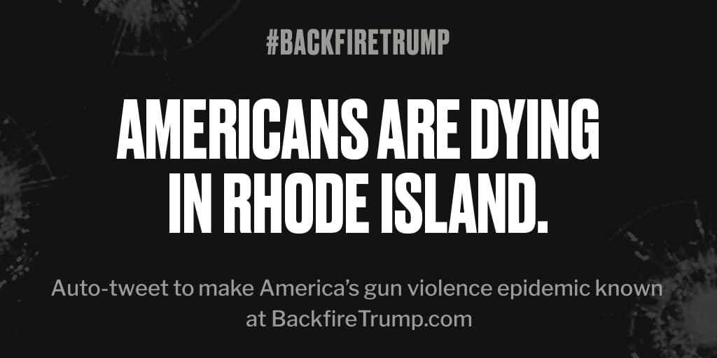 dustkittendmm's tweet photo. #RhodeIsland is suffering today after fatal shooting. #POTUS, stop the bloodshed. #BackfireTrump https://t.co/fZimLofYcb