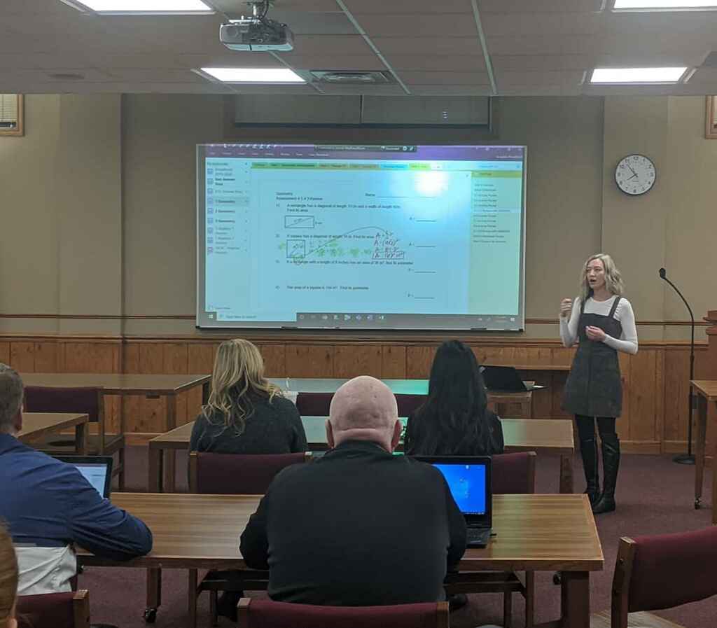 LWDistrict210's tweet image. Yesterday, Mr. McAllister, Mrs. Broadhurst, and Ms.McBrady shared how they use OneNote and Classroom Notebook in their classes at Lincoln-Way Central. #technologysharing #professionaldevelopment