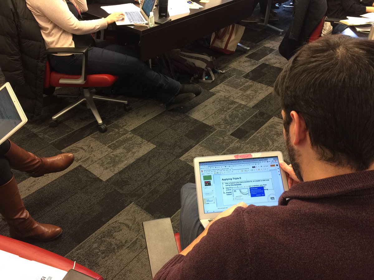 Eduscape's tweet photo. These educators from the #Chicago area ποΈ have begun their #ISTECertification journey with @EHommeland at @UChicago.
Station rotation... Go!
π TPACK. SAMR. TRIPLE E. π
#EduscapeISTE #ISTECertIL #ISTECert https://t.co/9mRFK6peI5