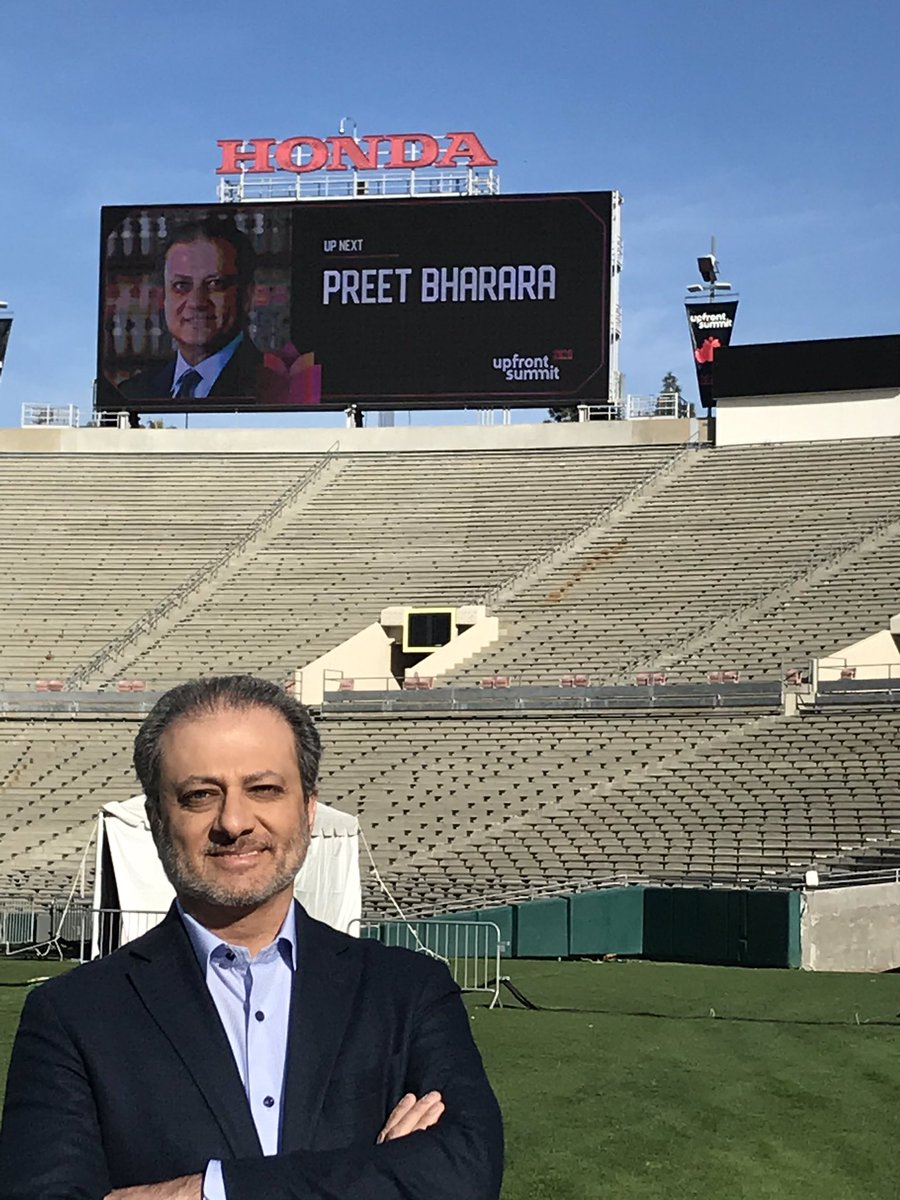 Coming up next at #UpfrontSummit at the Rose Bowl