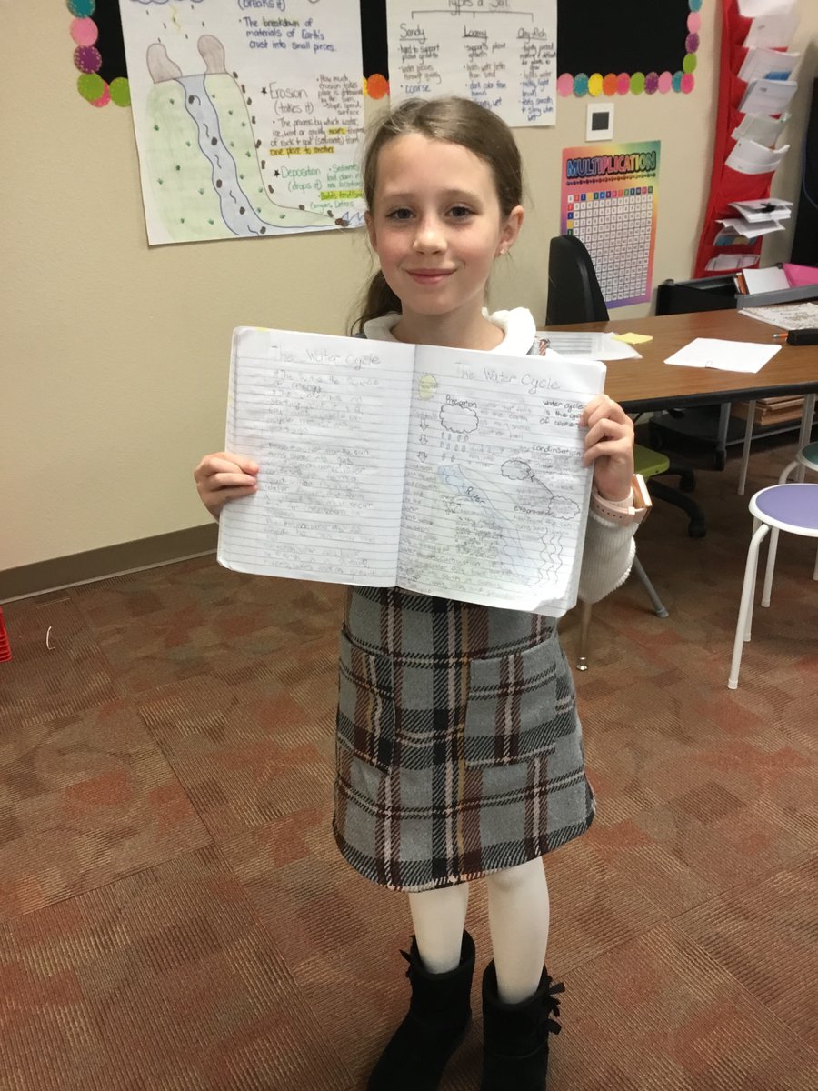 Mrs_Dodson_4th's tweet photo. “I used the contribution icon to show my understanding of the water cycle.” #truebluesuperbowl #Studenttweet https://t.co/YOM2q0pzla