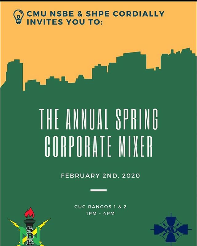 CMUNSBE's tweet photo. Don’t miss your chance to secure an internship or full time position this Sunday!! See you there #R2NSBE #Region2 #NSBE #CMUNSBE

📸 https://t.co/F3zfxccoXo via https://t.co/BvxjefDXNg https://t.co/P70SGDuuRz