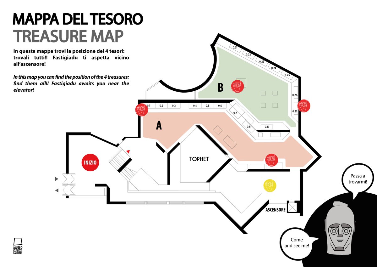 MuseoArcheoCa's tweet photo. Al @MuseoArcheoCa i più piccoli sono sempre benvenuti!!! 👧❤️👦
Al piano terra trovate un'area per disegnare e colorare immagini degli oggetti del Museo 🎨🖍 e all'ingresso vi aspettano le mappe per la caccia al tesoro 🕵️‍♀️💰 
Ricordate che i ragazzi fino ai 18 anni entrano gratis! https://t.co/5JruZTaOXM