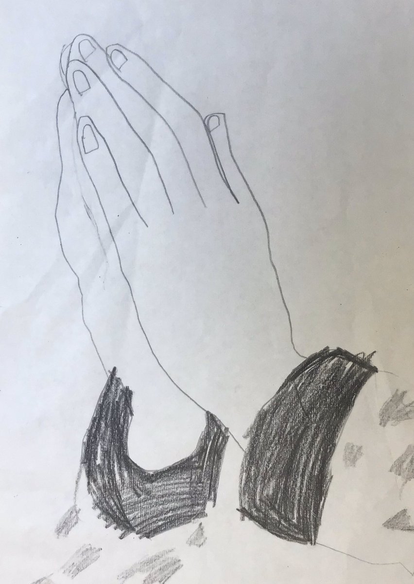stmarysglossop's tweet image. #Year3 led worship this morning, telling us all about the legend of the masterpiece ‘Praying Hands’ by Albrecht Dürer #LearnToAchieve