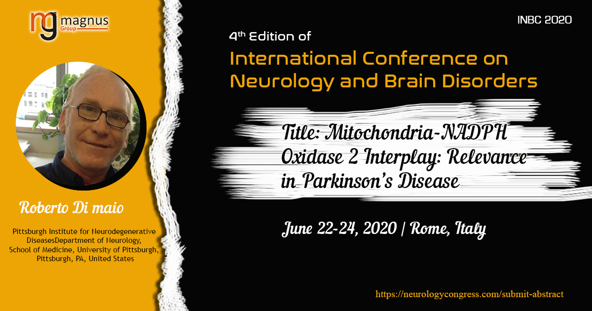 NeurologyEvent's tweet photo. Gain new interactions by attending @NeurologyEvent on June 22-24, 2020 in Rome, Italy along with our keynote speaker #RobertoDimaio from #UniversityofPittsburgh, USA
URL: https://t.co/Kwl1ihN5n5
Email:neurology@magnusconferences.com
#NeurologyConferences #BrainDisorderConferences https://t.co/xIYe3CxV2X