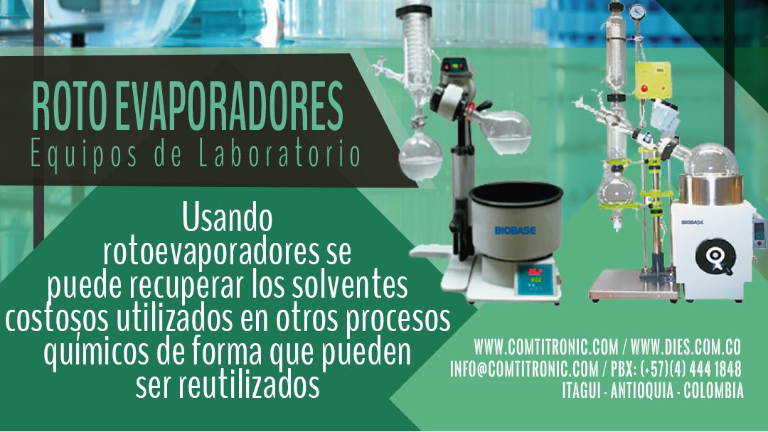 ComtitronicSAS's tweet photo. ROTO EVAPORADORES - ventas@dies.com.co - https://t.co/KB3MdggBKm - 
#rotoevaporadores #rotaryevaporator #rotaryevaporators #solidos #liquidos #solid #liquid #dies #laboratorios #lab #microbiologia #fisico #quimica #destiladoresdeagua #destiladores #chemical #microbiology https://t.co/c7qgHFiw5i