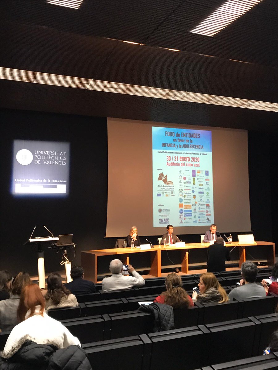CPInnovacion's tweet photo. 30/31 de enero: Foro de Entidades en favor de la Infancia y la Adolescencia, en el auditorio del #CuboAzul #CiudadPolitécnicadelaInnovación
Inician con @FcoMoraUPV y Rosa Puchades de la @UPV, María Elena Ferrando de @GVAoberta y Vicente Cabedo de @aulainfanciaupv https://t.co/dB4XyfGdxH