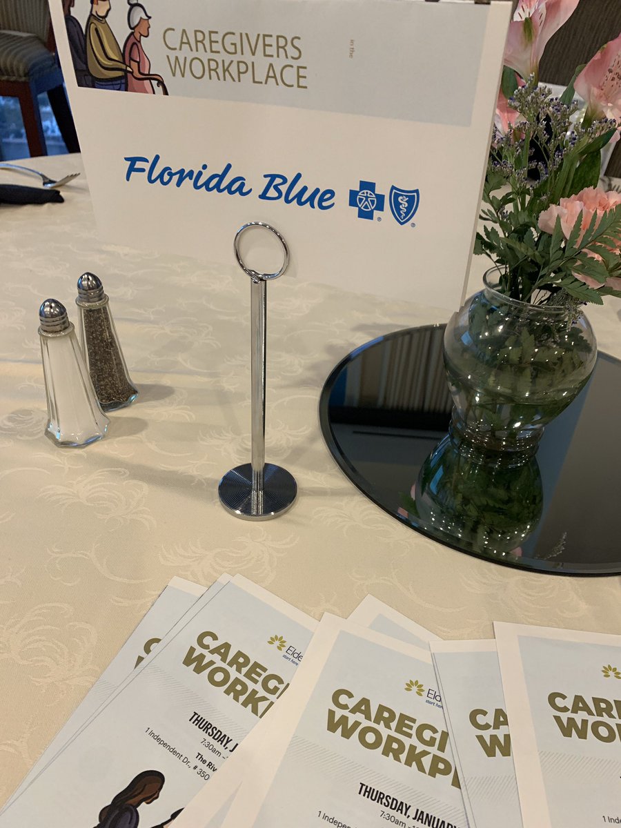 FLBlue's tweet photo. Proud to serve as a sponsor of the @Eldersourcejax @JaxBizJournal Caregivers in the Workplace event. @clanwick of @_GWInnovation will join other #caregiving advocates this morning for an important panel discussion on supporting caregivers in the workplace. #jbjpowerbreakfast https://t.co/RlQfjdGZW2