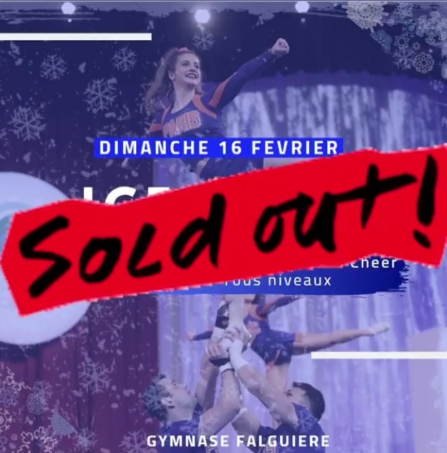 CheerSpiritFr's tweet photo. Le #cheercamp de #parischeer du 16 février est #soldout ! #cheerleadingfr #cheernews #cheerleading #cheerleaders #cheer #cheerworld #cheernews #coach #icecamp #paris #france https://t.co/FZQmzMeWde