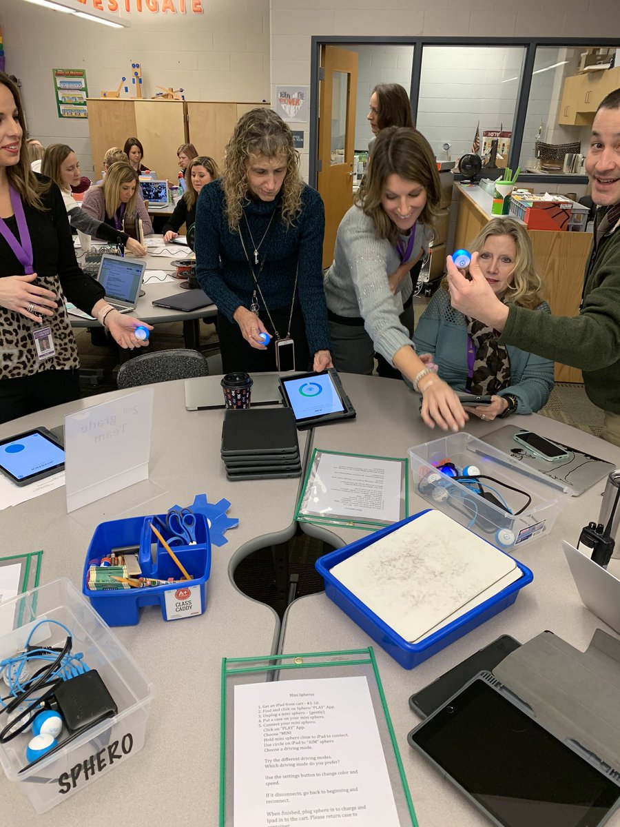 Pivik teachers take some time to learn all things TECH today with the help of Ms Cole, Mrs Spears, and Mr Stremple.