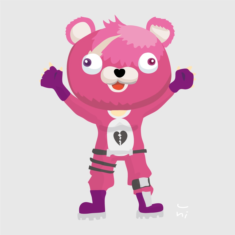 تويتر Uni على تويتر ちびピンクマちゃん このサイズ描きやすい フォートナイトイラスト ピンクマ T Co S4ajoeewiy