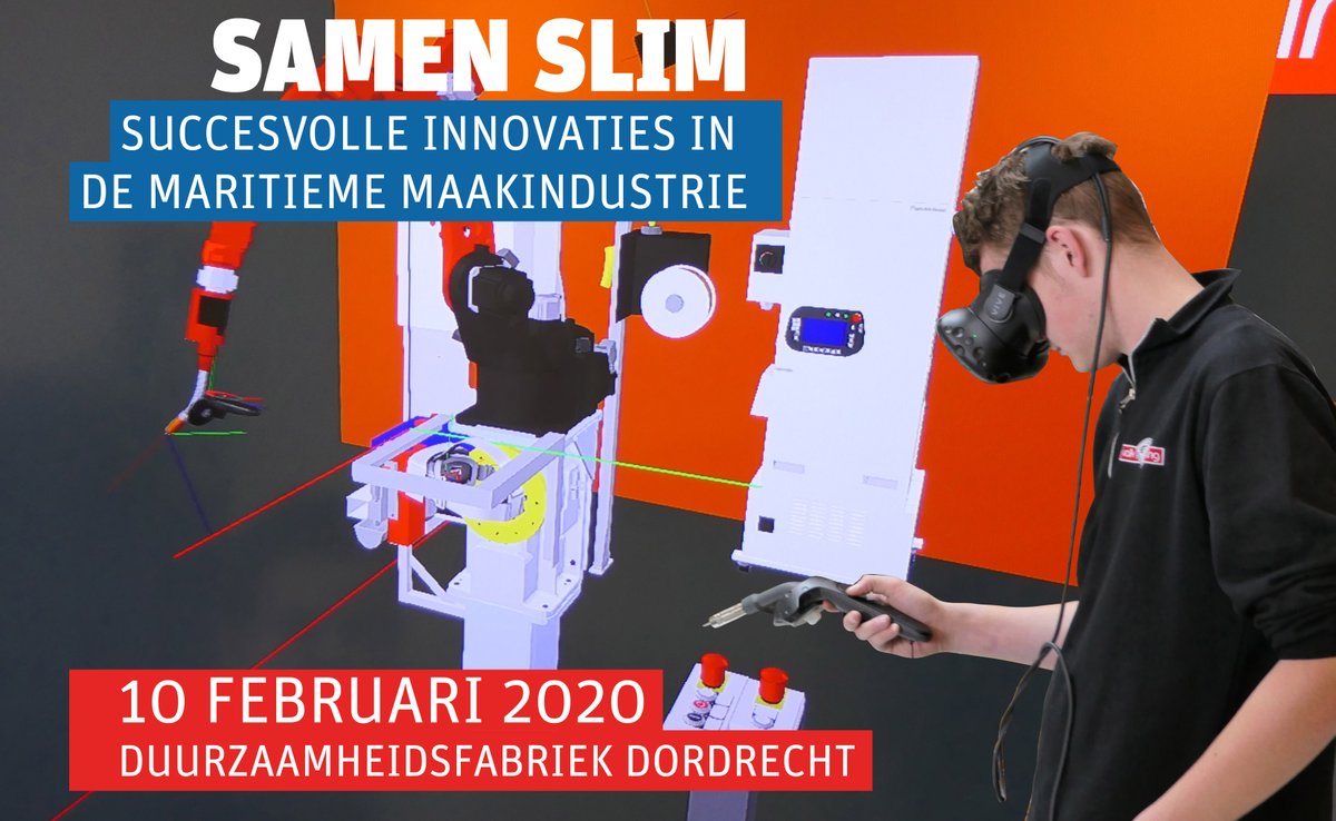 Duurzaamfabriek's tweet image. Kom 10-02 tijdens ‘Samen Slim’ naar de #workshops, en ervaar zelf hoe je door gebruik van een ‘slimme pen’ een #lasrobot kan aansturen. De pen zet gegevens om in een digitale tekening waarmee een lasrobot het laswerk uitvoert. bit.ly/2t4hyDq #TIMA2020 #virtualteaching
