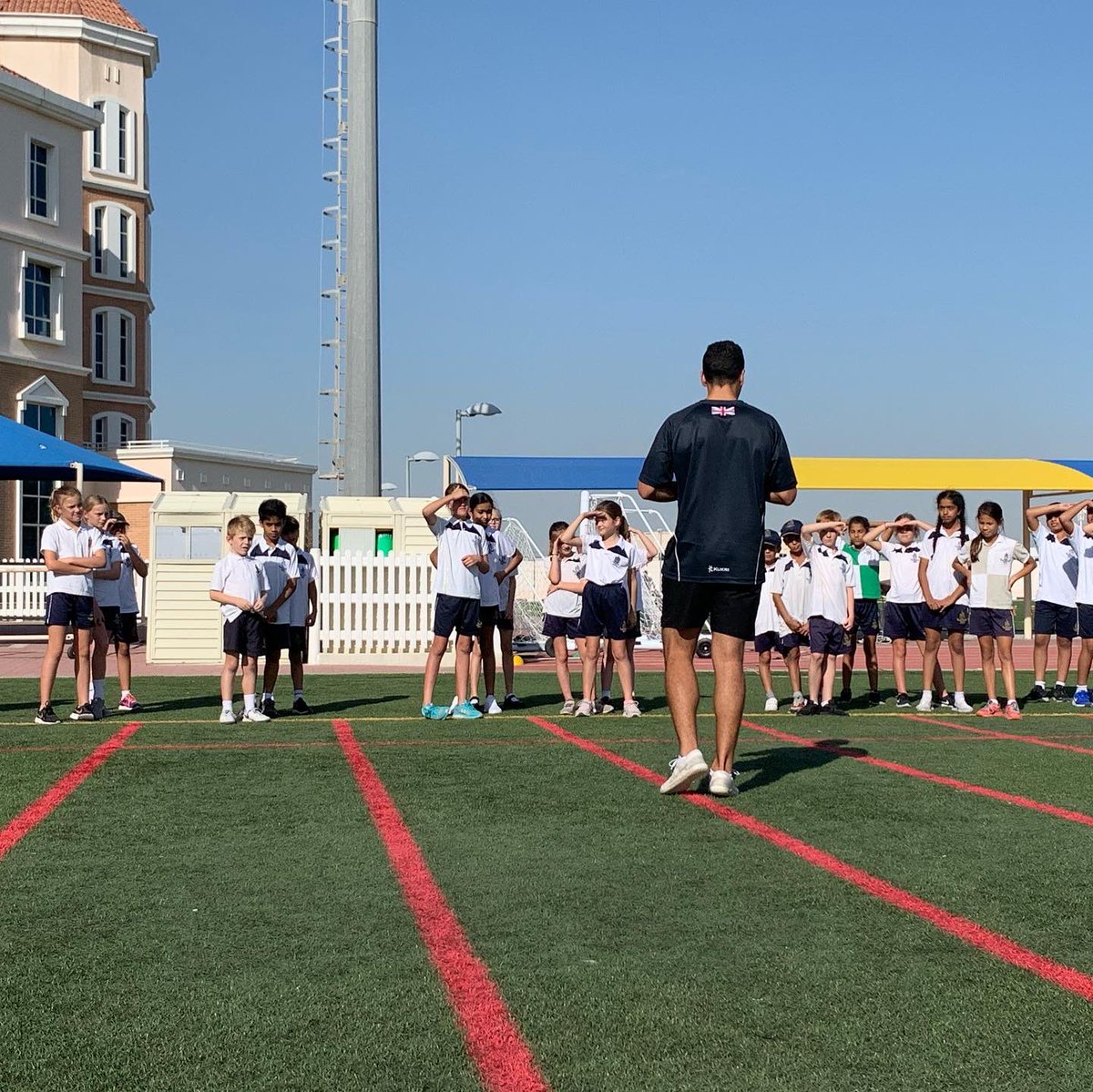 CallumbrooksD's tweet photo. A superb masterclass for our AGT students delivered by @AISAthleticsUAE thank you and see you soon. https://t.co/zX2p2zIZLV