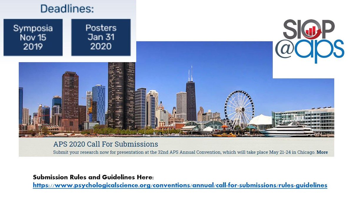 SIOPatAPS's tweet photo. Just 1 day left to submit your #IOpsych #psychology research to #aps20chi submit here https://t.co/5CZ4IjJ0jJ #science #academia https://t.co/nfU6sSG9Pe