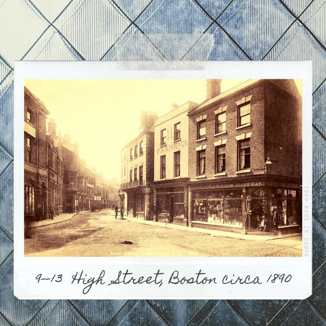 BostonTownscape's tweet photo. For this week's #throwbackthursday, we have this photo of 9-13 High Street from around 1890 #tbt #heritage #bostonuk #BostonTHP https://t.co/Bsvln4Y1g4