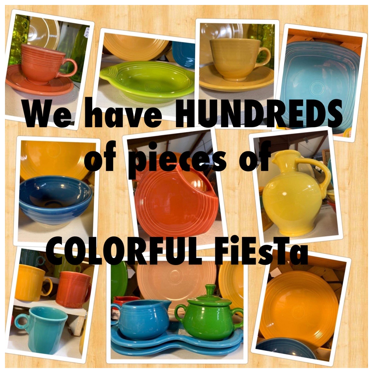67AntiqueMall's tweet photo. Is your life looking dull and muted? Sparks will fly with adding color to your life. Fiesta! We have many pieces and different colors! $5.86 and up. Open 10-5 come on by #FIESTA #marketplaceon67 https://t.co/ZzAtZgUFOP