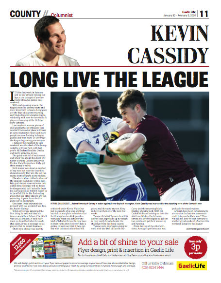Gaelic_Life's tweet photo. #InTheGL Read Kevin Cassidy's analysis of the first round of the league, and find out what he thought was most impressive about @TyroneGAALive and @Armagh_GAA - Another #MustReadGL piece by @KCASS7 Buy it now - https://t.co/Sv13qvXRzH https://t.co/OehSuzIojr