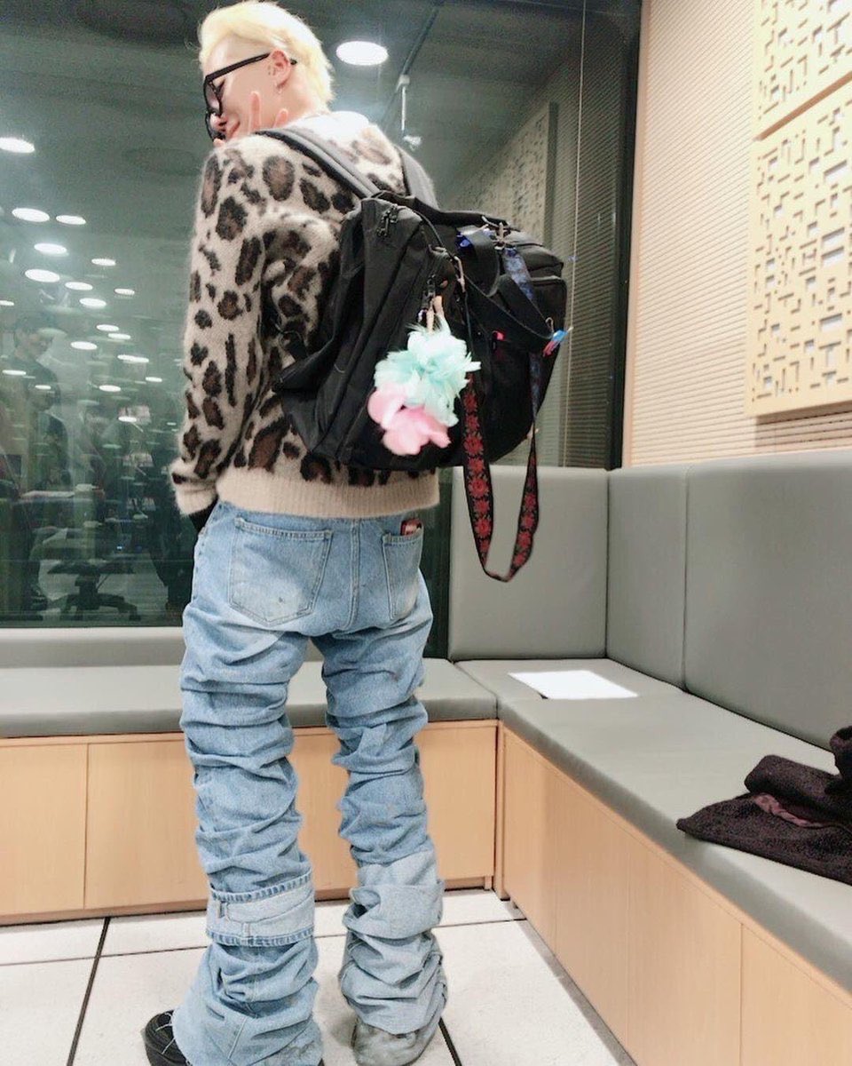 this mino and his iconic denim pants. can he wear that pants again?