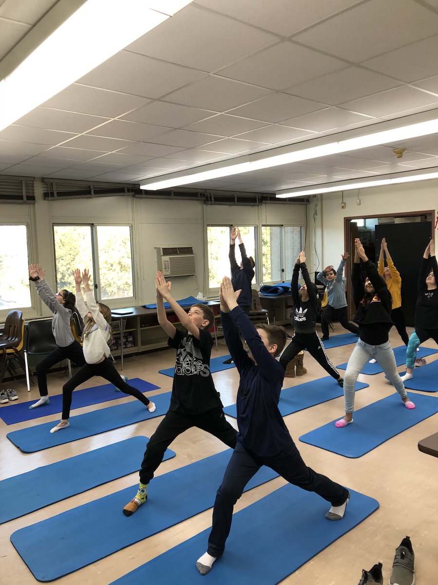 6th Grade Yoga and Mindfulness! You are never to young to flex the mind and body! <a href="/seaford_MS_NY/">SMS_NY</a> #yoga