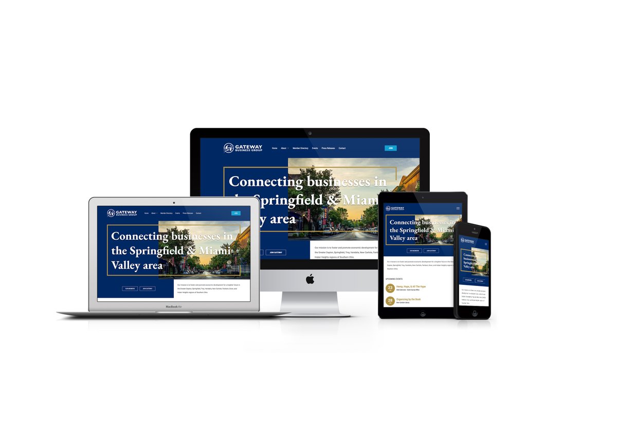 antistaticdsgn's tweet image. Excited to share our latest website for the Gateway Business Group, a networking group for businesses in the Dayton and Springfield areas. Read more about the project here: antistaticdesign.com/our-work/proje…