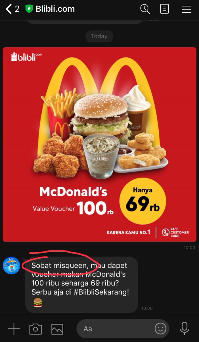 adityaexact's tweet photo. Kalau dulu, orang miskin biasanya makan nasi aking. Tapi sekarang, orang misqueen makan McD pake voucher diskonan. 

Ya kan @bliblidotcom @BlibliCare ? https://t.co/vjoffcysGo