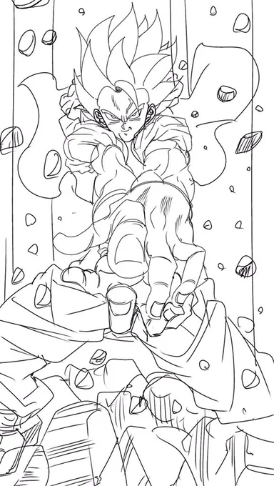雑なラフ画ですがこんな感じに描きたいって伝わりますかね?笑 