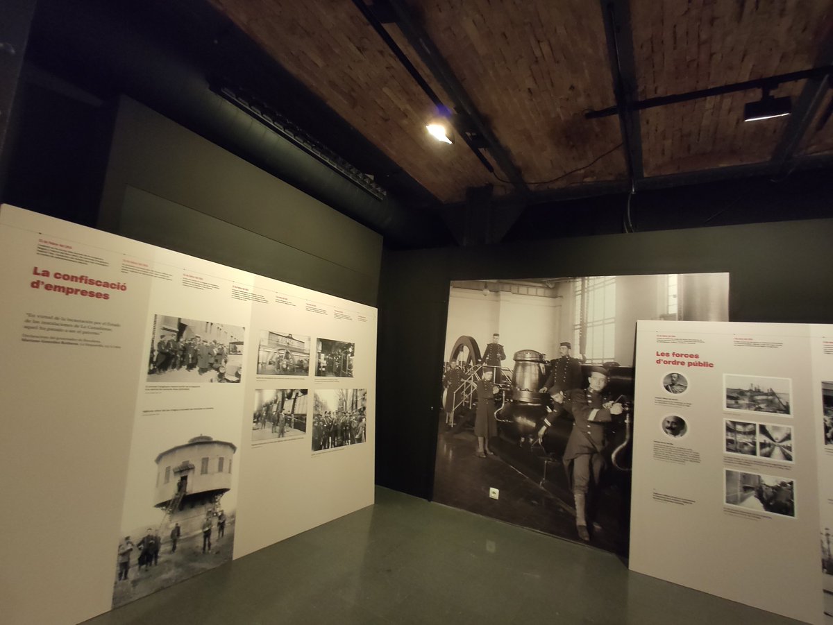 Moments prenent consciència de treballar en un espai que ha sigut escenari dels grans fets de la història del pais. 
Imatges de la #CentralCornellà  durant la vaga de #LaCanadenca al <a href="/mhistoriacat/">Museu d'Història</a>. 
<a href="/pvergerc/">Pere Verger</a>