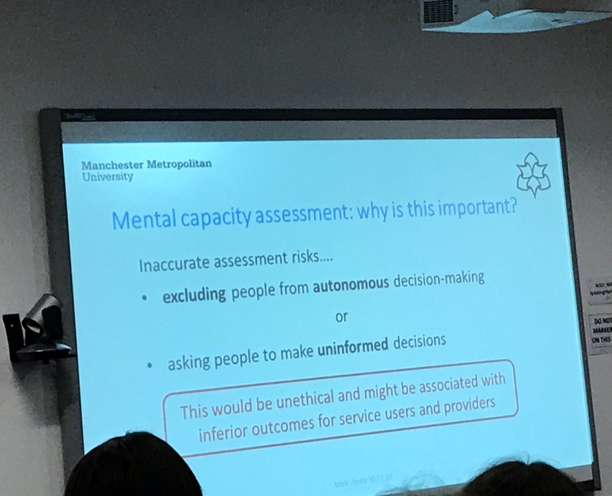 jobradburn_salt's tweet photo. @MCAsupporttool reminding us why mental capacity assessments are so important and what the challenges are #MCCEN https://t.co/RaFFPbwPVM