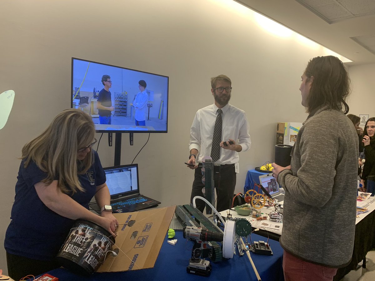 STEM West Expo, Burke County presenting PLTW, GEMS, and STEAM.