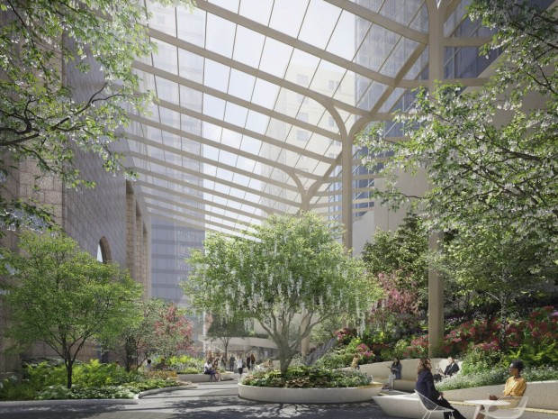 BIMMonde's tweet photo. Le cabinet d'#architecture norvégien Snøhetta a annoncé le 10 janvier 2020 sa proposition d'aménagement paysager et de rénovation intérieure du 550 Madison #gratte-ciel new-yorkais. Découvrez leur #projet 👇
https://t.co/DgI5VTqird https://t.co/aD0T5lpgqe