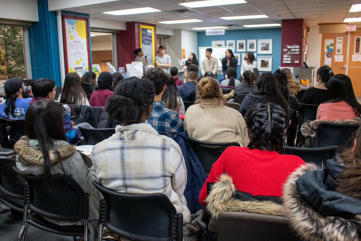Students at the summer job panel