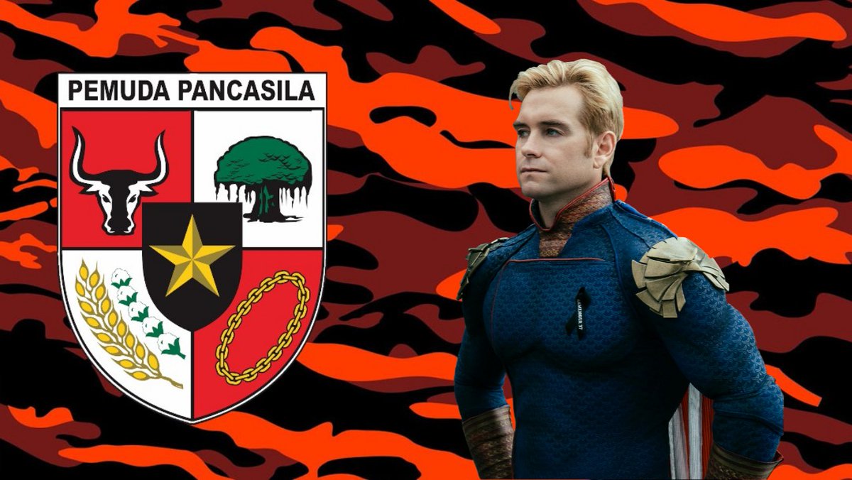 urfaveisaPP's tweet photo. Homelander is a Pemuda Pancasila https://t.co/7VicnLEHP8