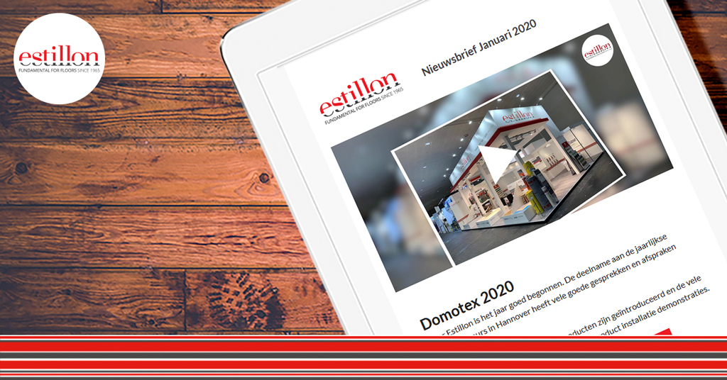 Estillon's tweet photo. De eerste Estillon nieuwsbrief van 2020 is een feit. Deze maand blikken we terug op een geslaagde Domotex beurs, laten we zien welke nieuwe producten er gelanceerd zijn en nemen we een kijkje op ons YouTube kanaal
https://t.co/wnez7Ss2fE
#estillon #ondervloeren #nieuwsbrief https://t.co/GHsPQIbe9L