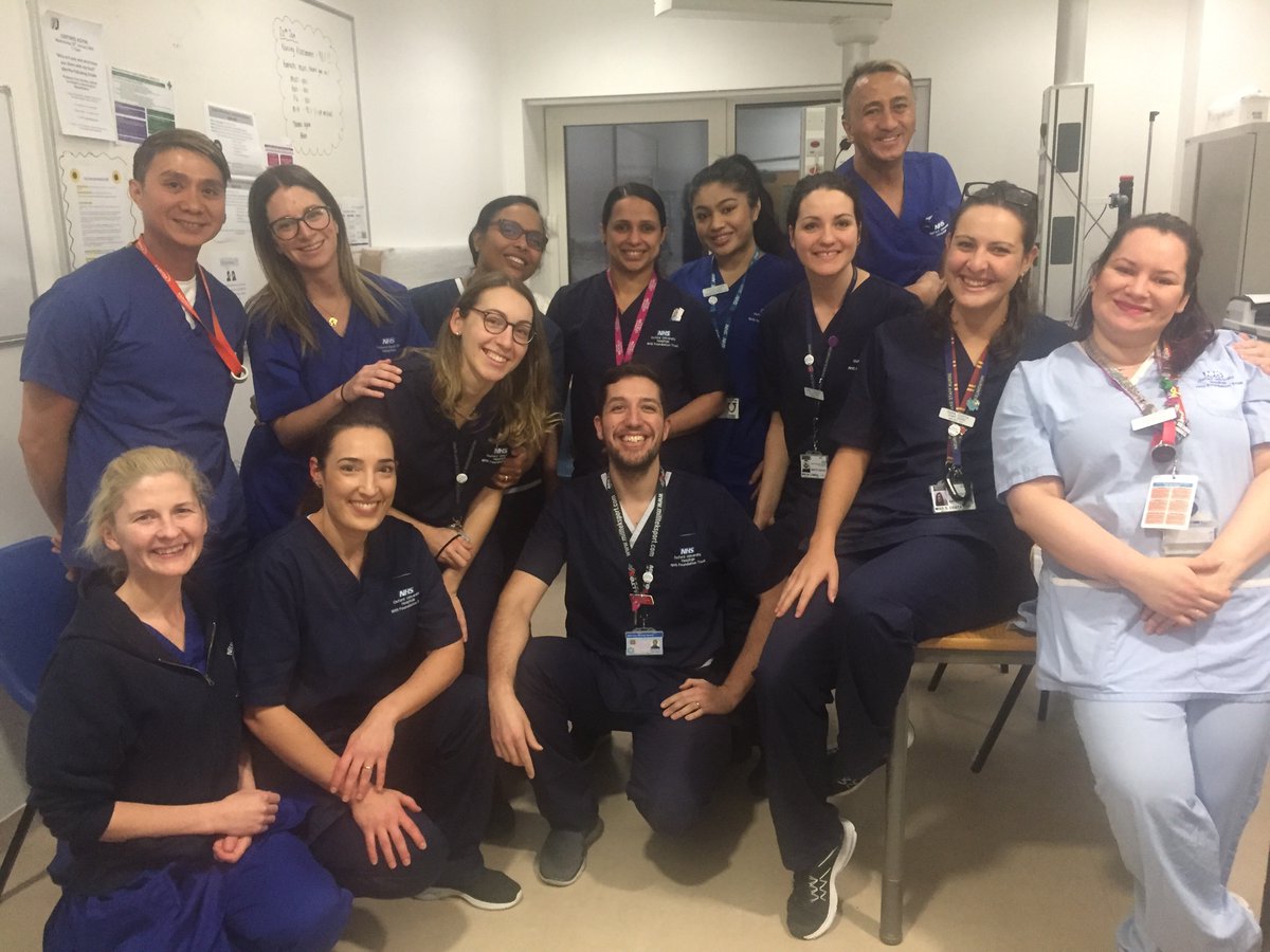 irisesgirl's tweet photo. @davidschneider These are some of the amazing staff on a duty in a busy regional ICU this week. Out of 17; 11 are European, 5 Asian and one ‘Brit’ (not an unusual ratio). 3 European nurses in this picture are leaving due to concerns over Brexit...#notjustmoney https://t.co/koRzSyYAgQ