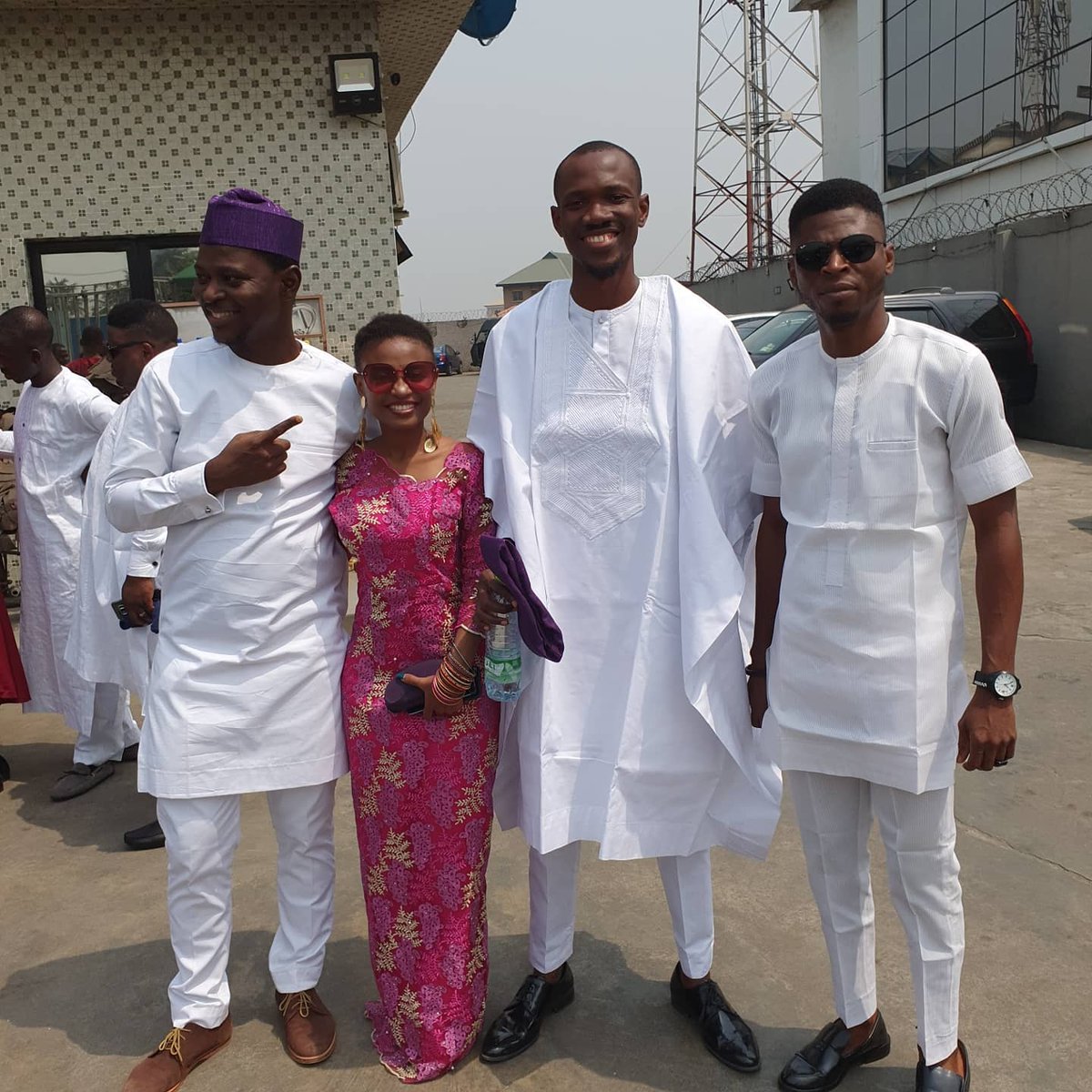 theisaacola's tweet photo. When your buddy walks down the aisle, you go all out😊😎 Congratulations @tayojo &amp; Sola❤ Cheers to pure bliss, friendship, and endless love! #TwoHeartsOneOjo #IsaacRocksAgbada #ThursdayWedding #UnionWithGod https://t.co/EdV9HARoMk